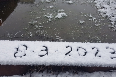 Eerste sneeuwdag van 2023 in Lierop (Riky Peeters)