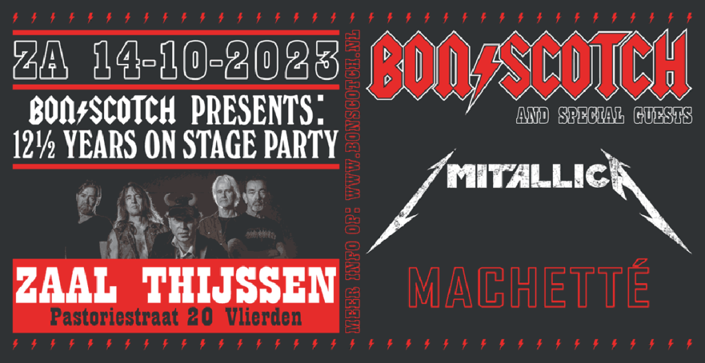 AC/DC Tribute band Bon Scotch brengt avondvullende show vw 12,5 jarig ...
